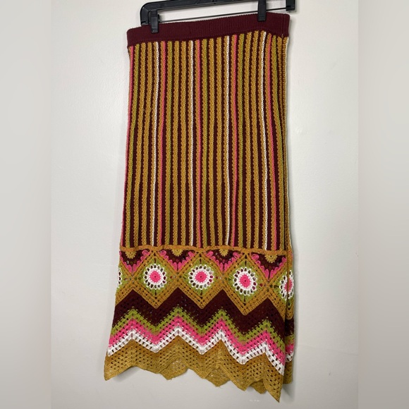 So Goods For Life Crochet Sweater Maxi Pencil
skirt Sz Large 34.5” length - Picture 3 of 9